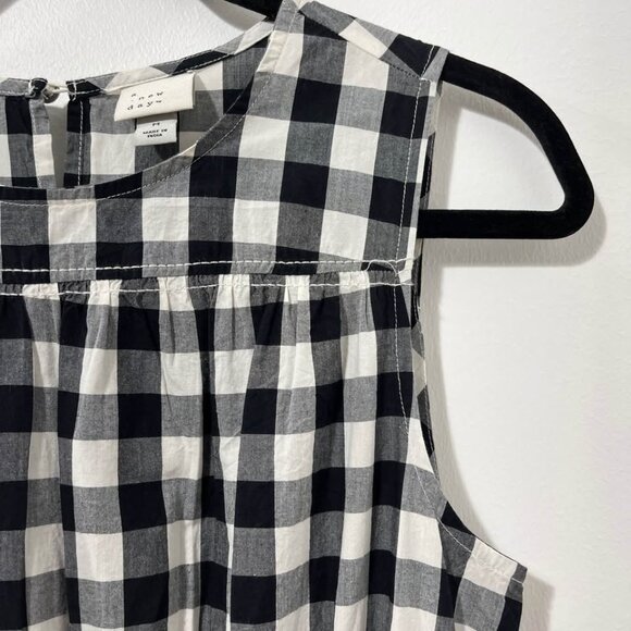A New Day Buffalo Plaid Midi Sleeveless Dress with Smocked Waist [size M] - Picture 3 of 12